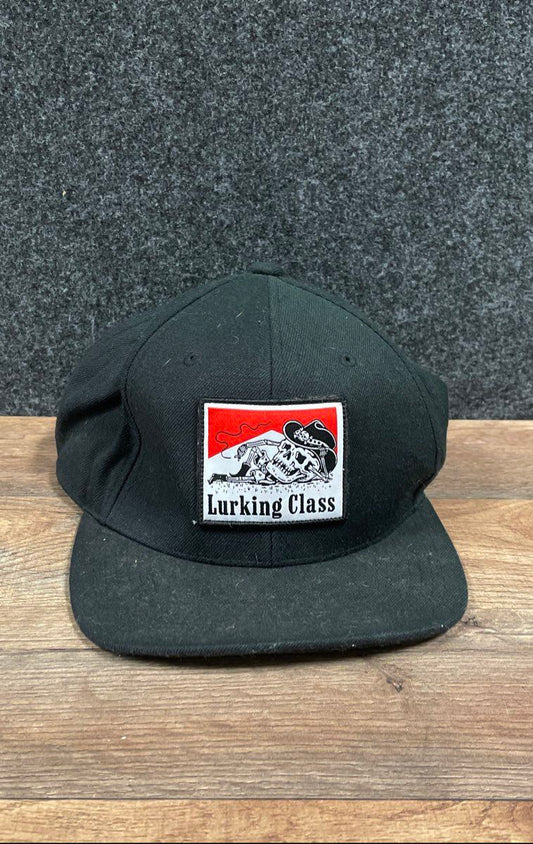 Lurking Class by Sketchy Tank Men's Hat Black Snapback Cap Skeleton Cowboy Adj