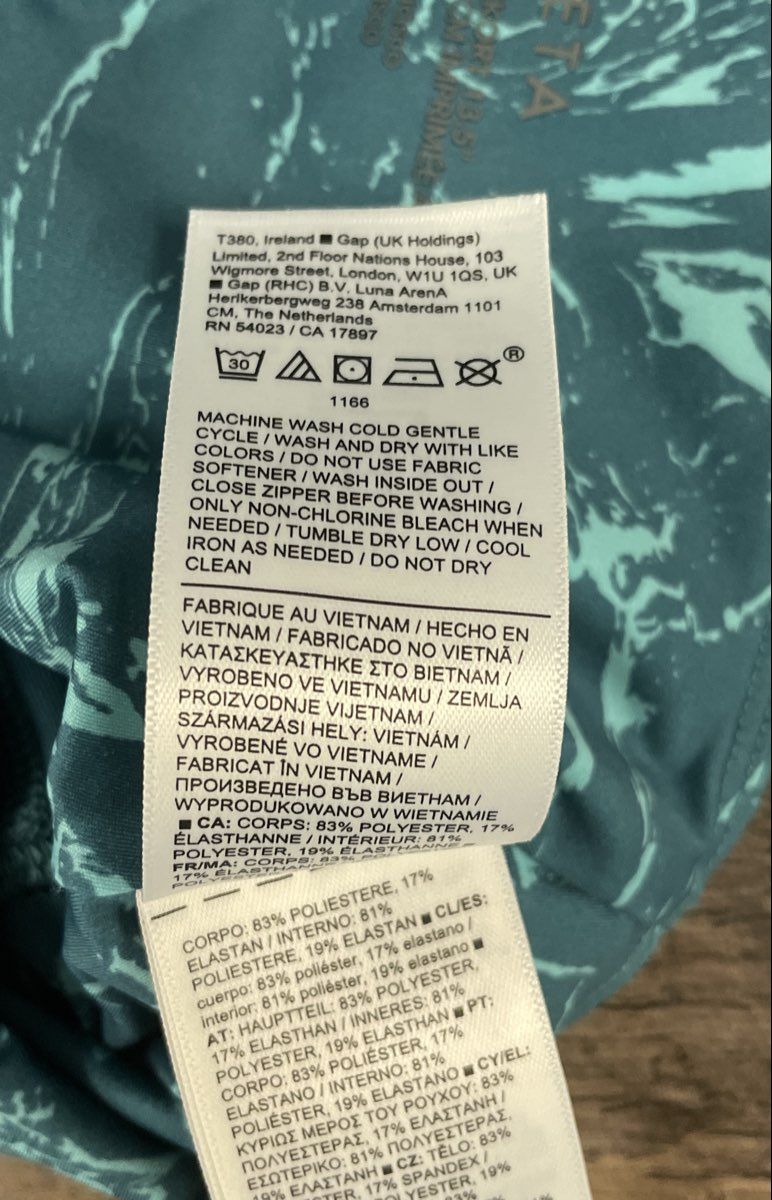 Athleta Women's Ace Printed Tennis Skort 13.5" Teal Marble Pleated Skirt Sz S