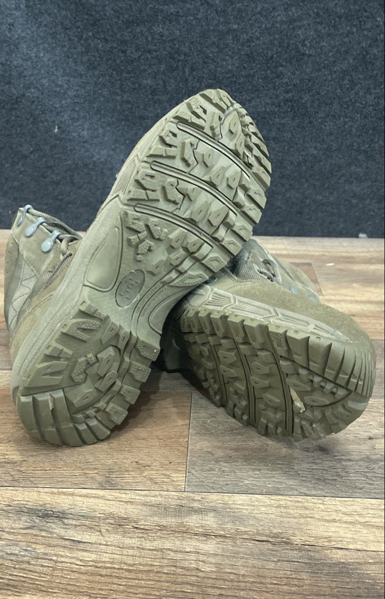 TacticalGear.com Sage Green 8" Suede Nylon Tactical Duty Boots Size 7.5W