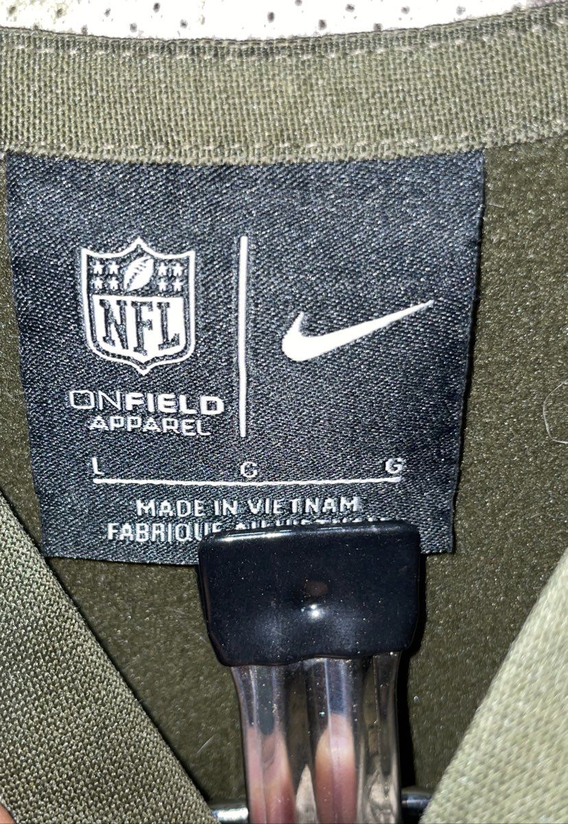 Nike Kids Washington Redskins Salute to Service Pullover Hoodie Green Sz L