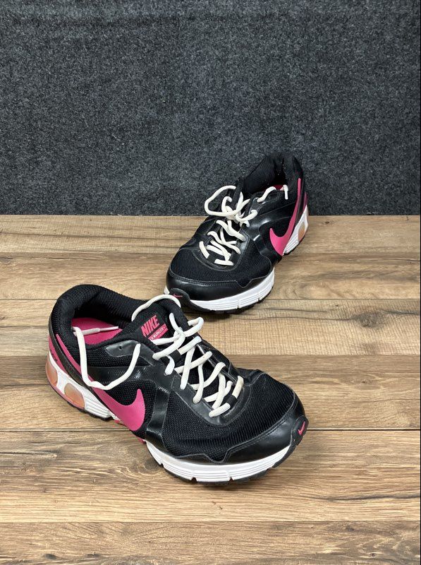 Nike Air Max Run Lite+ Black Pink White Women's Running Shoes Size 10