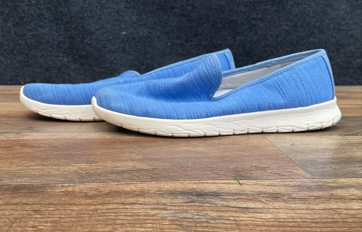 Lands' End Comfort Step Light Blue Slip-On Walking Shoes Women's Size 8.5