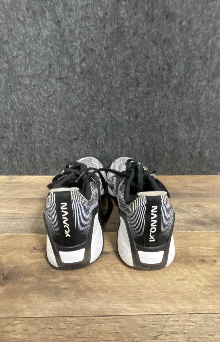 Reebok Nano X1 White Black Grey Knit Women's Training Shoes Size 8.5