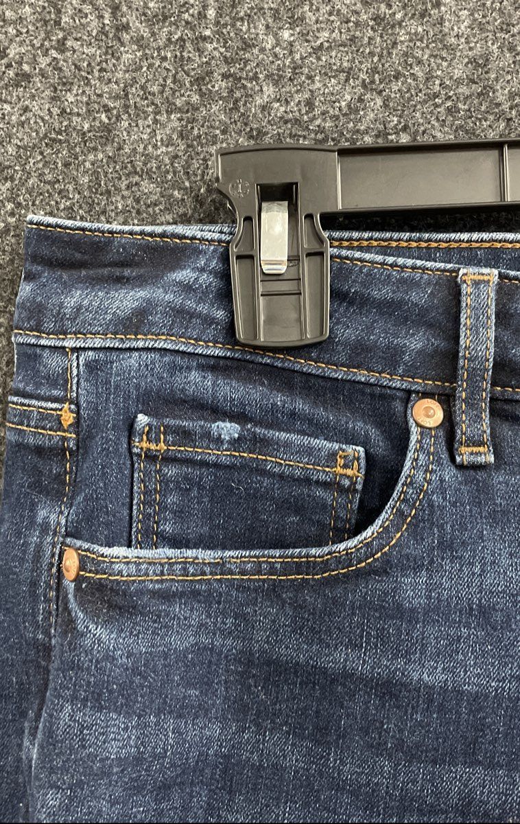 Loft Women's Curvy Skinny Jeans Dark Blue Sustainable Slim Pocket NWT Sz 30/10
