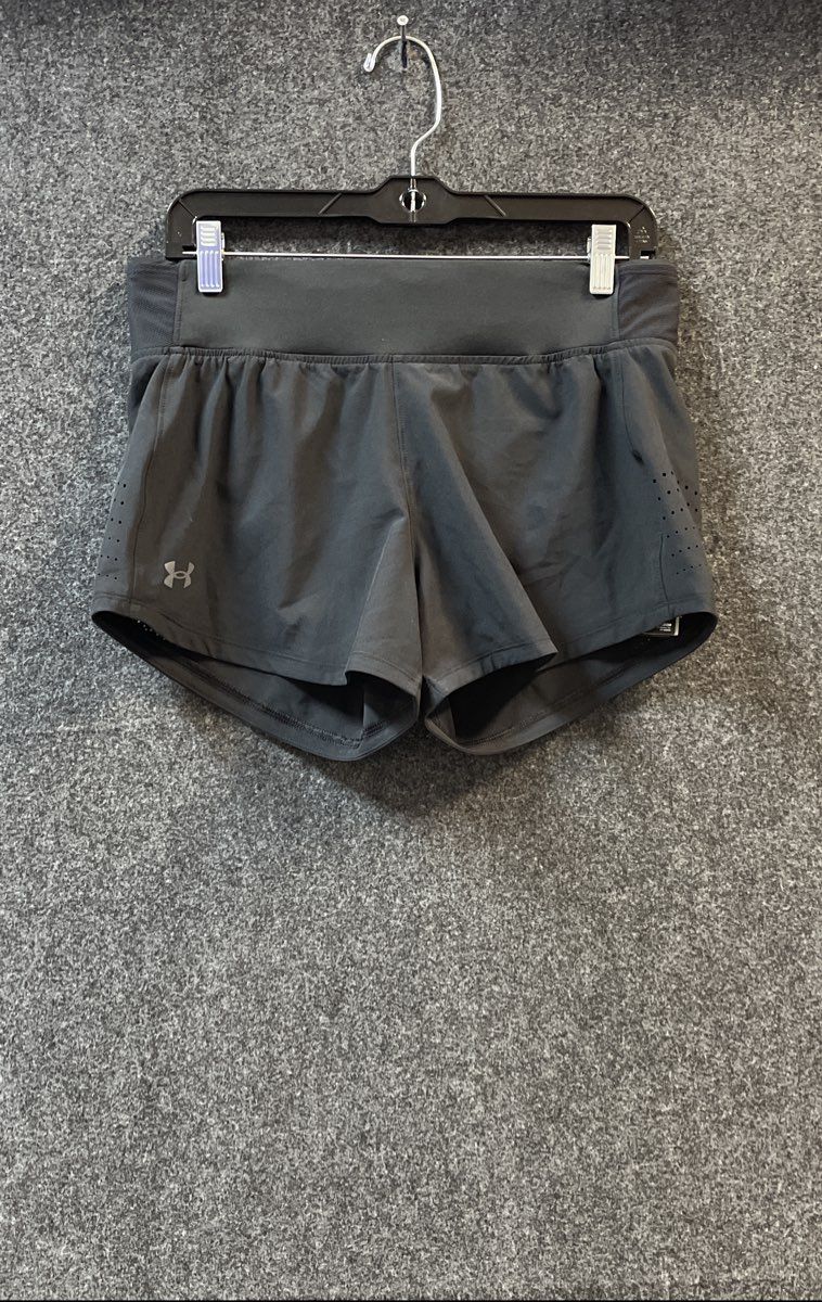 Under Armour Women's Black SpeedPocket Performance Running Shorts Sz M NWT