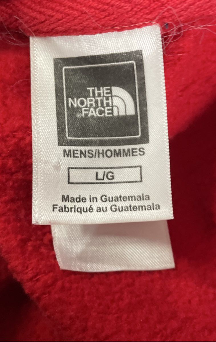 The North Face Men's Red Half Dome Logo Pullover Hoodie Sweatshirt Sz L