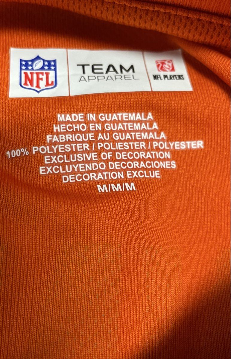 NFL Team Apparel Denver Broncos Peyton Manning #18 Orange Jersey Shirt Sz M
