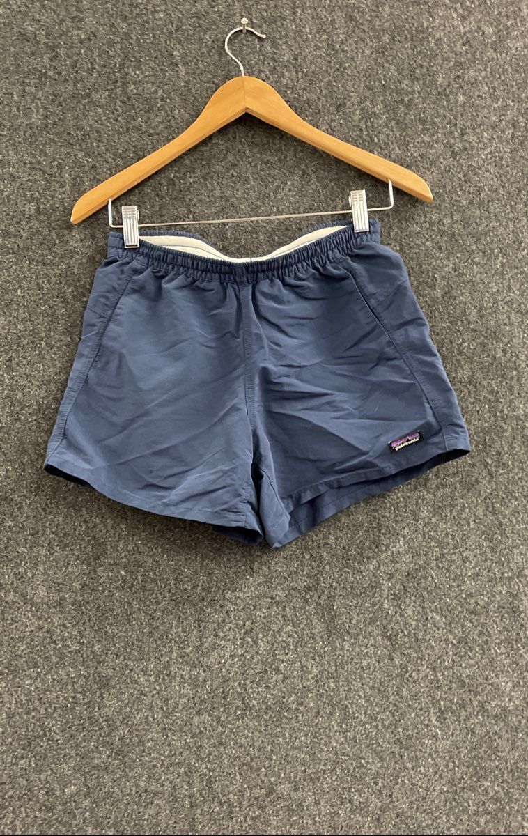 Patagonia Women's Blue Baggies Shorts Recycled Nylon Athletic Outdoor Sz XS