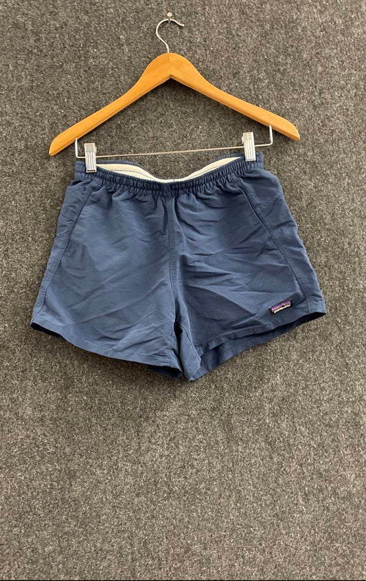 Patagonia Women's Blue Baggies Shorts Recycled Nylon Athletic Outdoor Sz XS