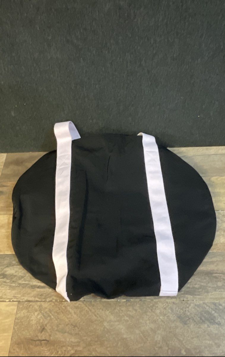Victoria's Secret PINK Black Pink Script Logo Duffle Gym Bag NWOT