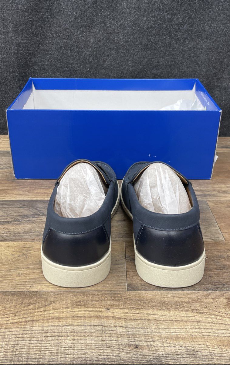 Vince Camuto Navy Blue Suede Penny Loafer Hybrid Sneaker Shoes Men's Size 10