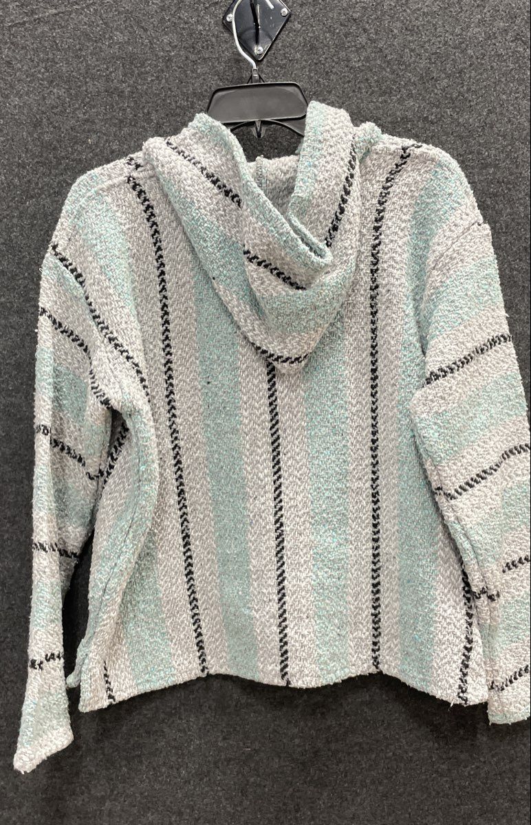 Earth Ragz & Baja Joe Men's Baja Hoodie Lot 3 Striped Woven Drug Rugs Sz S