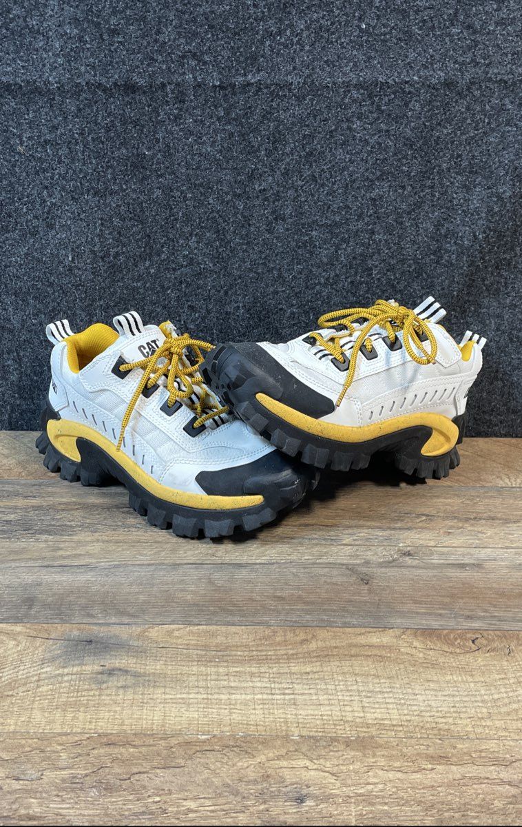 Caterpillar Intruder White Black Yellow Chunky Sneakers Men's Size 8