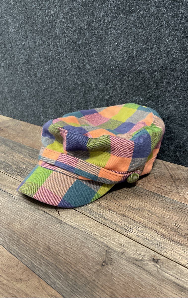 D&Y Women's Plaid Cadet Cap DYW-0850CD Multicolor Acrylic Military Hat OSFM