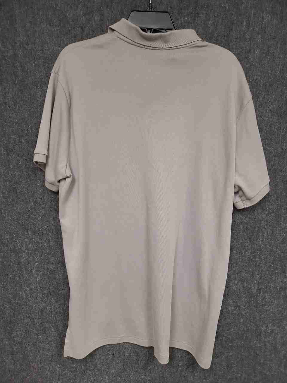 Polo Ralph Lauren Men's Tan Custom Fit Short Sleeve Polo Shirt Blue Pony Sz L
