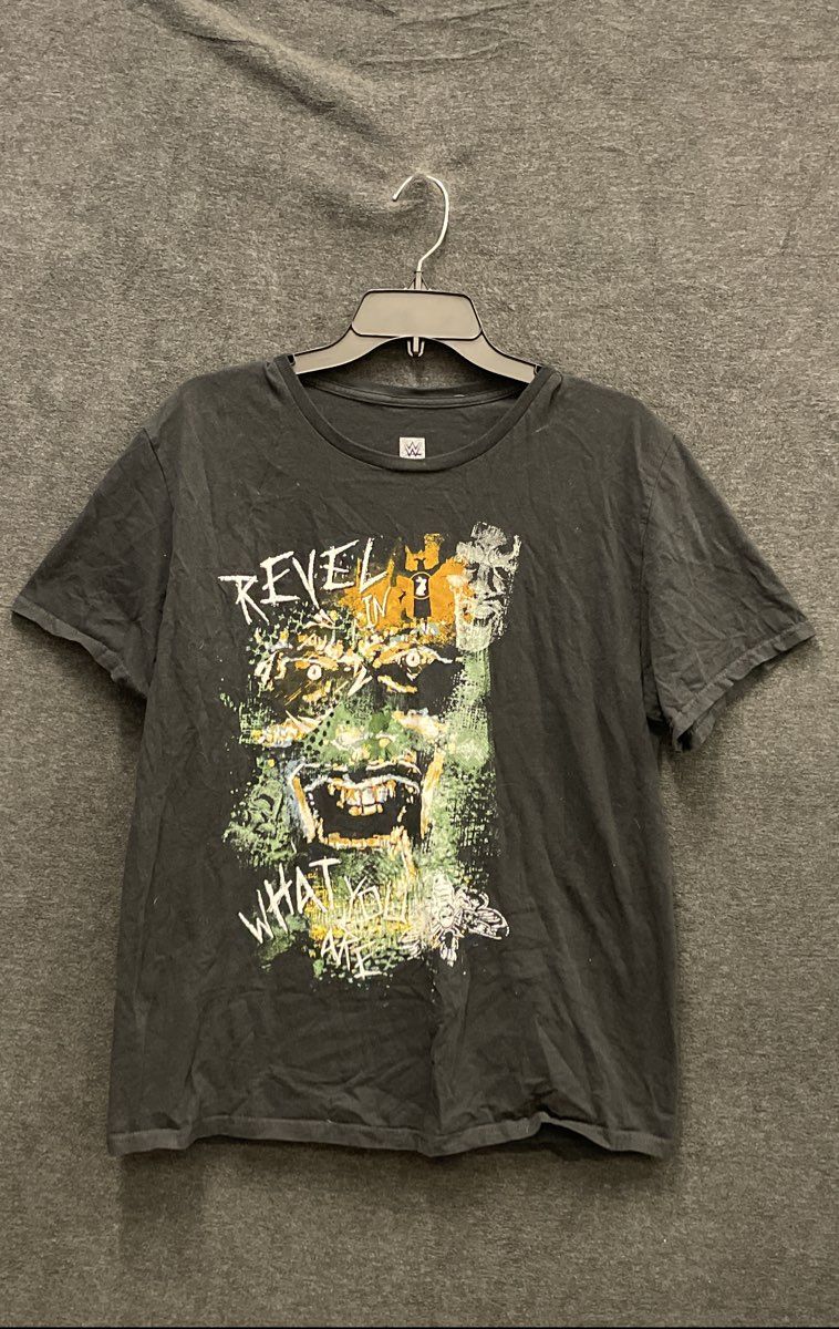 Bray Wyatt WWE Revel In What You Are White Rabbit Graphic T-Shirt Sz L