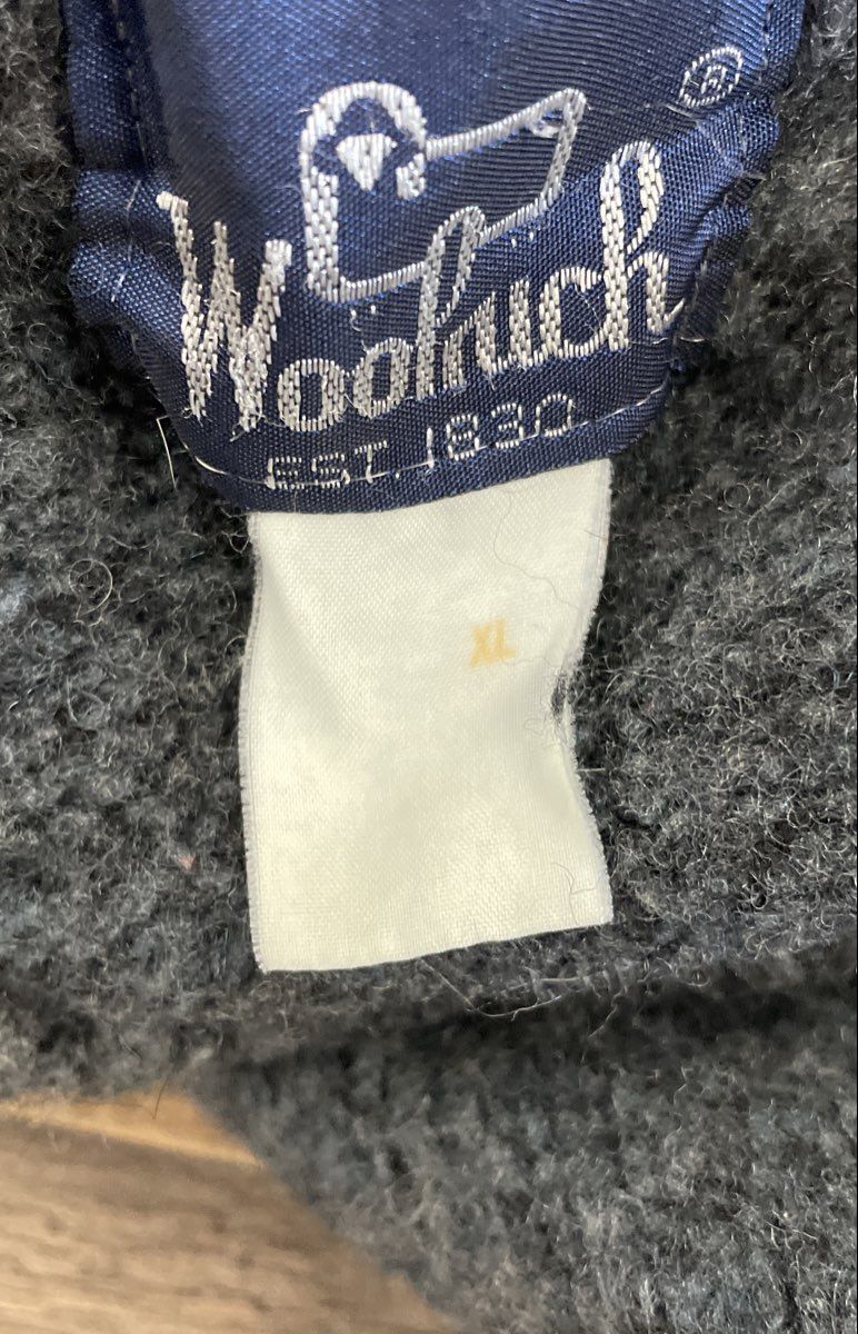 Vintage 80s Woolrich Men's Gray Chunky Knit Crewneck Sweater Sz XL