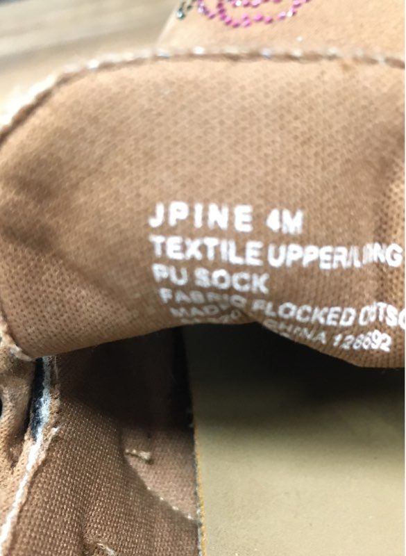 Steve Madden JPINE Tan Rhinestone Patch Faux Suede Clogs Mules Size 4