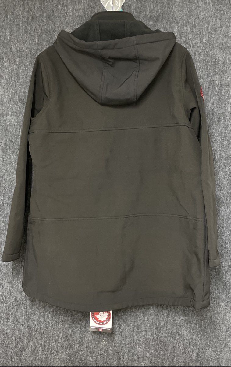 Canada Weather Gear Women's Black Hooded Softshell System Jacket Sz XL NWT