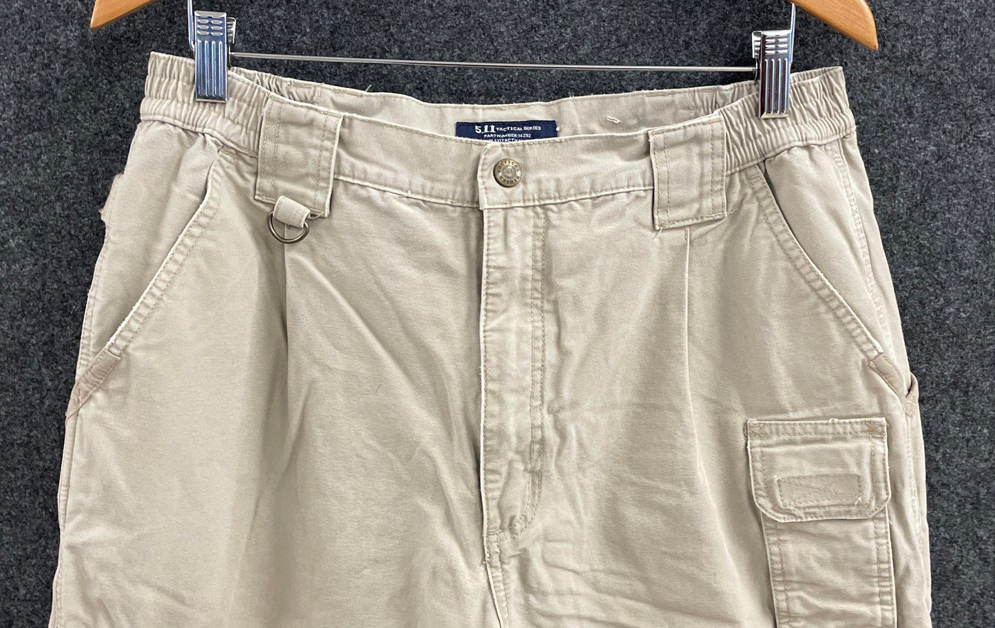 5.11 Tactical Men's Cotton Canvas Cargo Pants Khaki Tan Utility Strap