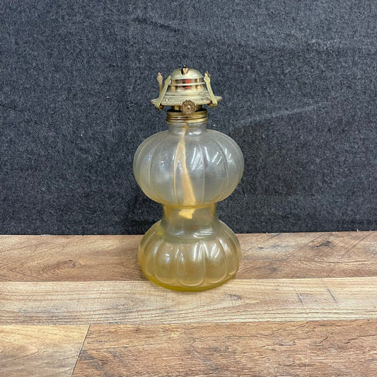 Vintage Style Glass Oil Lamp