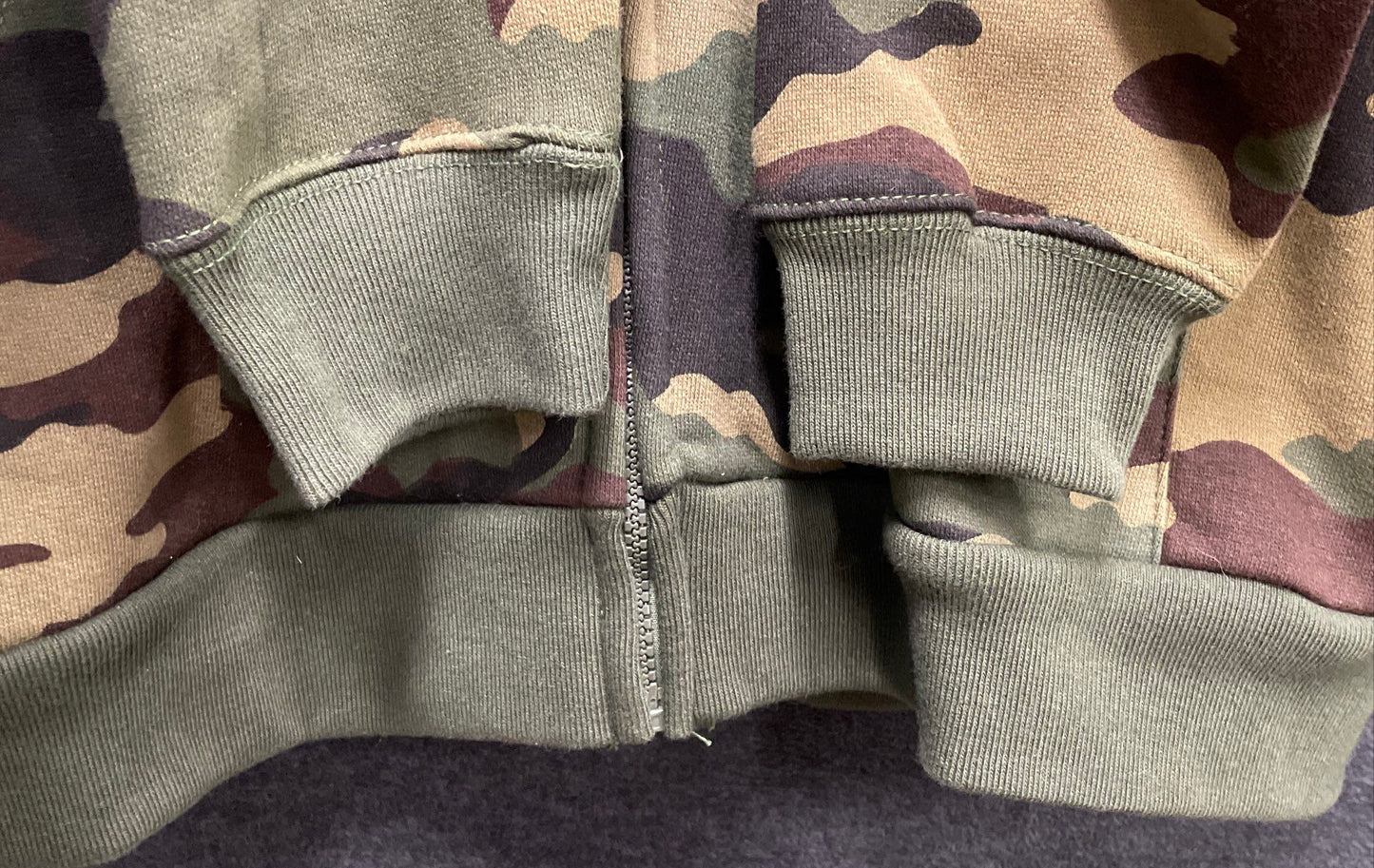 Active Force by Omni Men's Woodland Camo Full Zip Thermal Lined Hoodie Sz XL