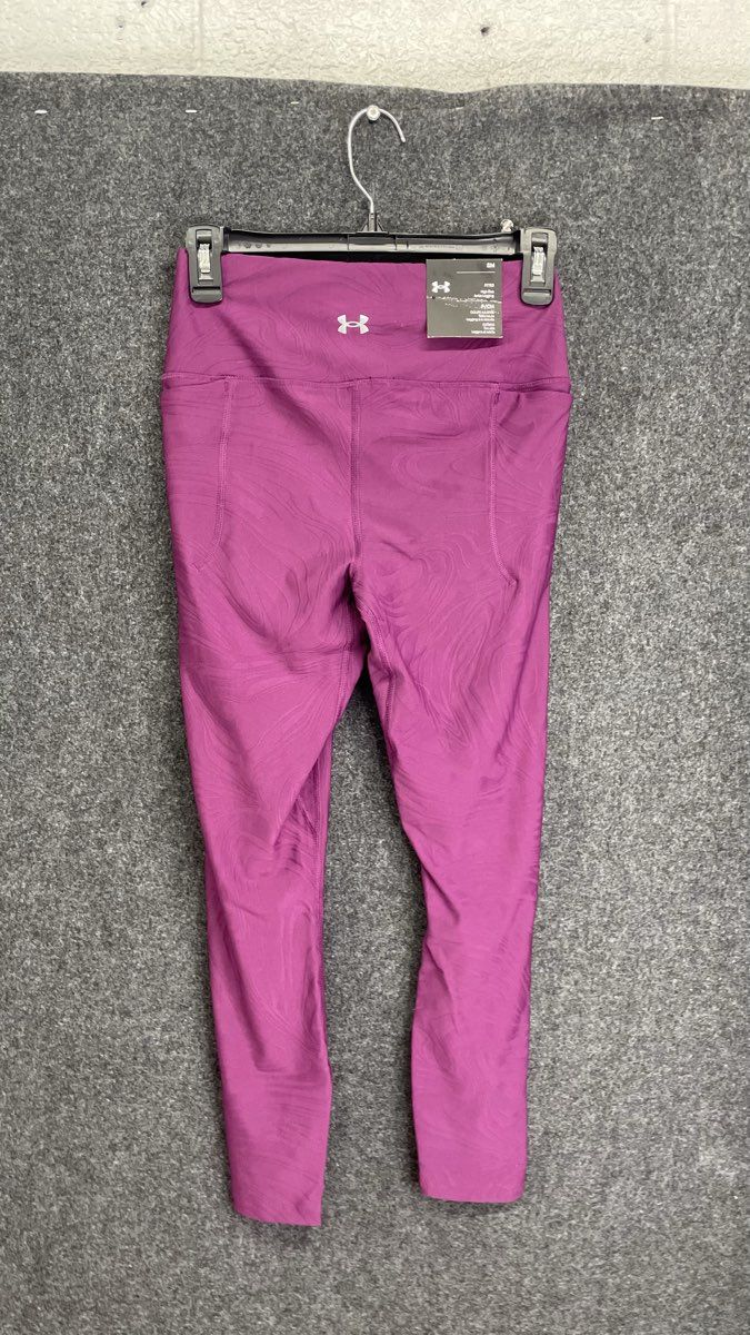 Under Armour Women's Purple Meridian Jacquard Ankle Leggings High Rise NWT Sz S