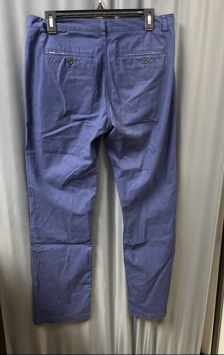 Bonobos Men's Blue Slim Straight Cotton Chino Pants Sz 31x32