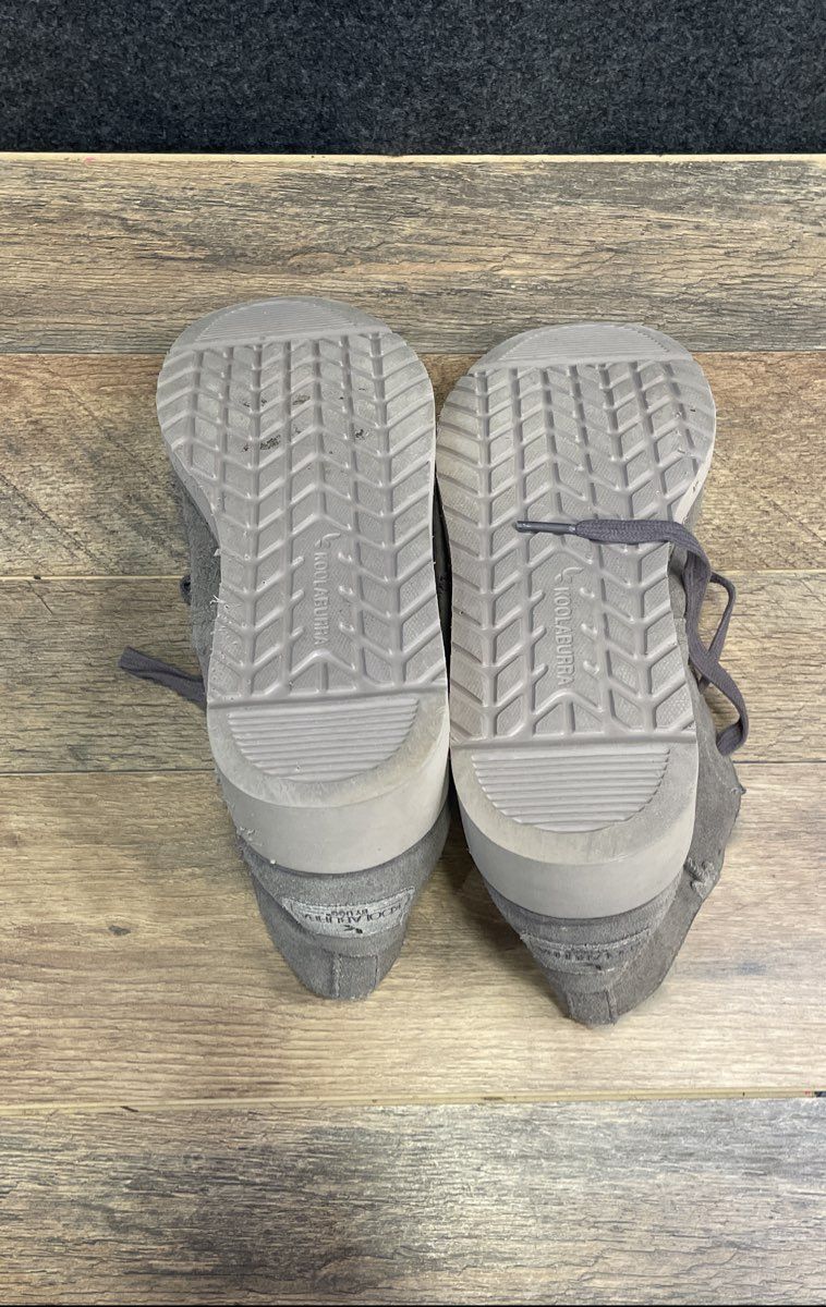 Koolaburra by UGG Shazi Grey Suede Fur Lined Chukka Boots Women's Size 9