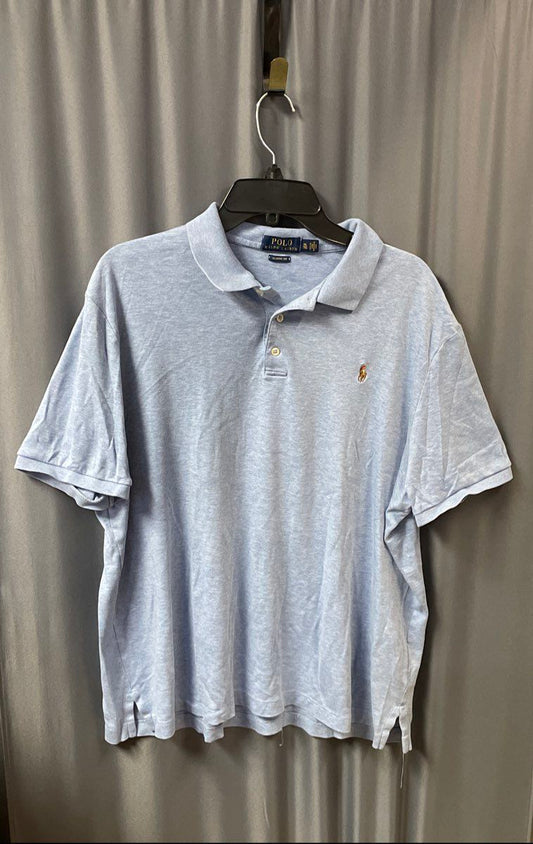 Polo Ralph Lauren Men's Polo Golf Shirt Light Blue Heather Classic Fit Sz XL