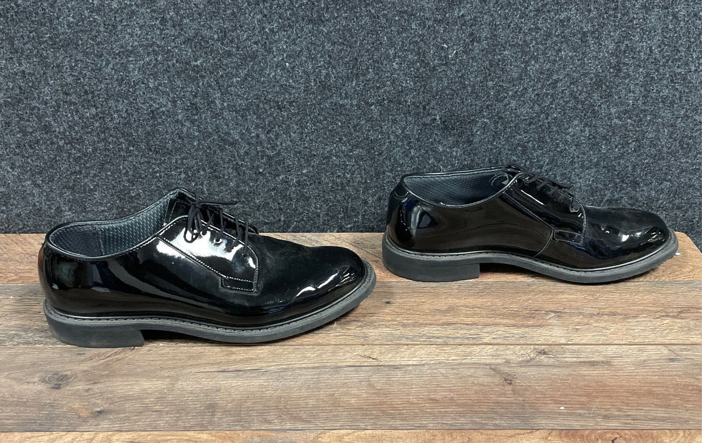 Bates Military Police High Gloss Black Uniform Oxford Shoes Men's Size 10D