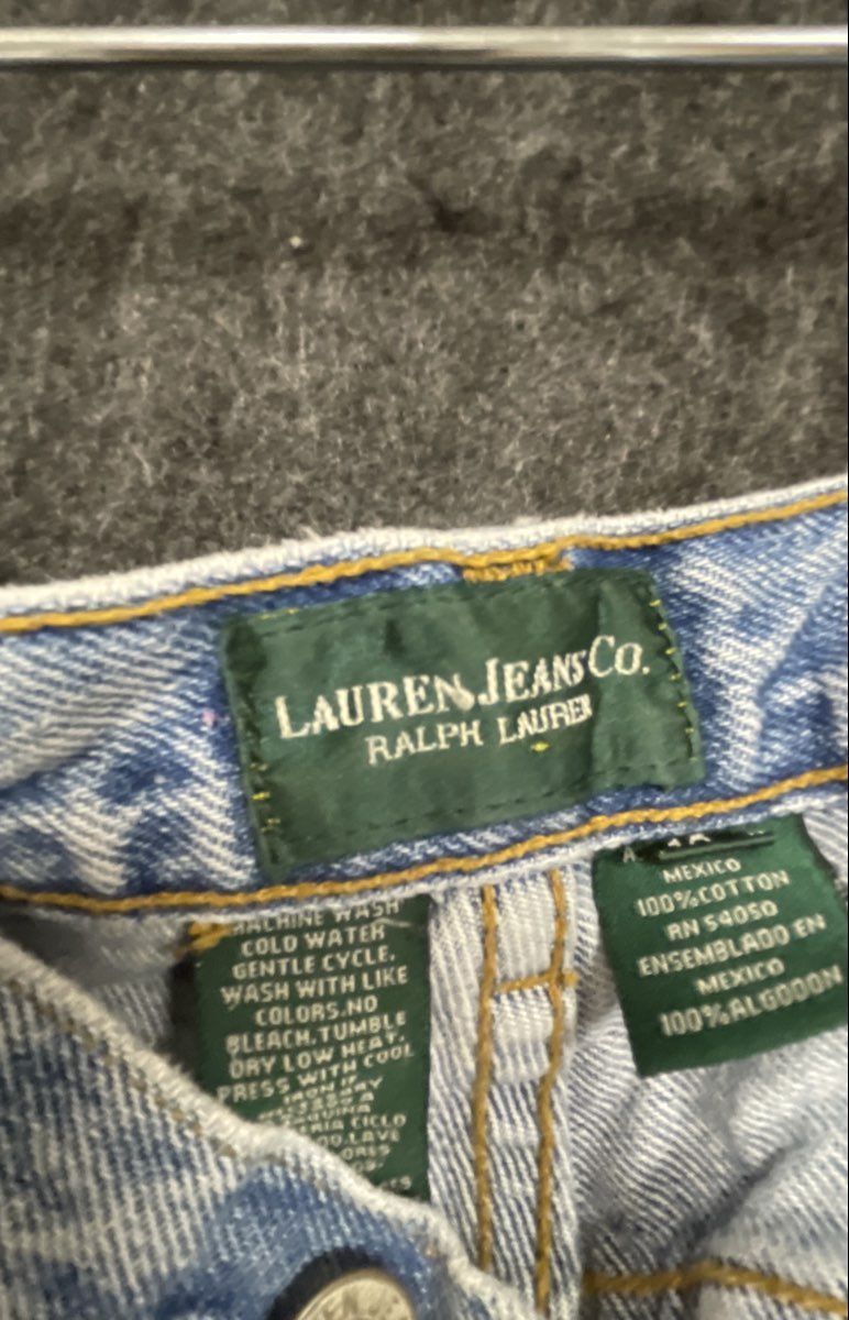 Lauren Jeans Co Ralph Lauren Women's Light Wash High Rise Straight Jeans Sz 10