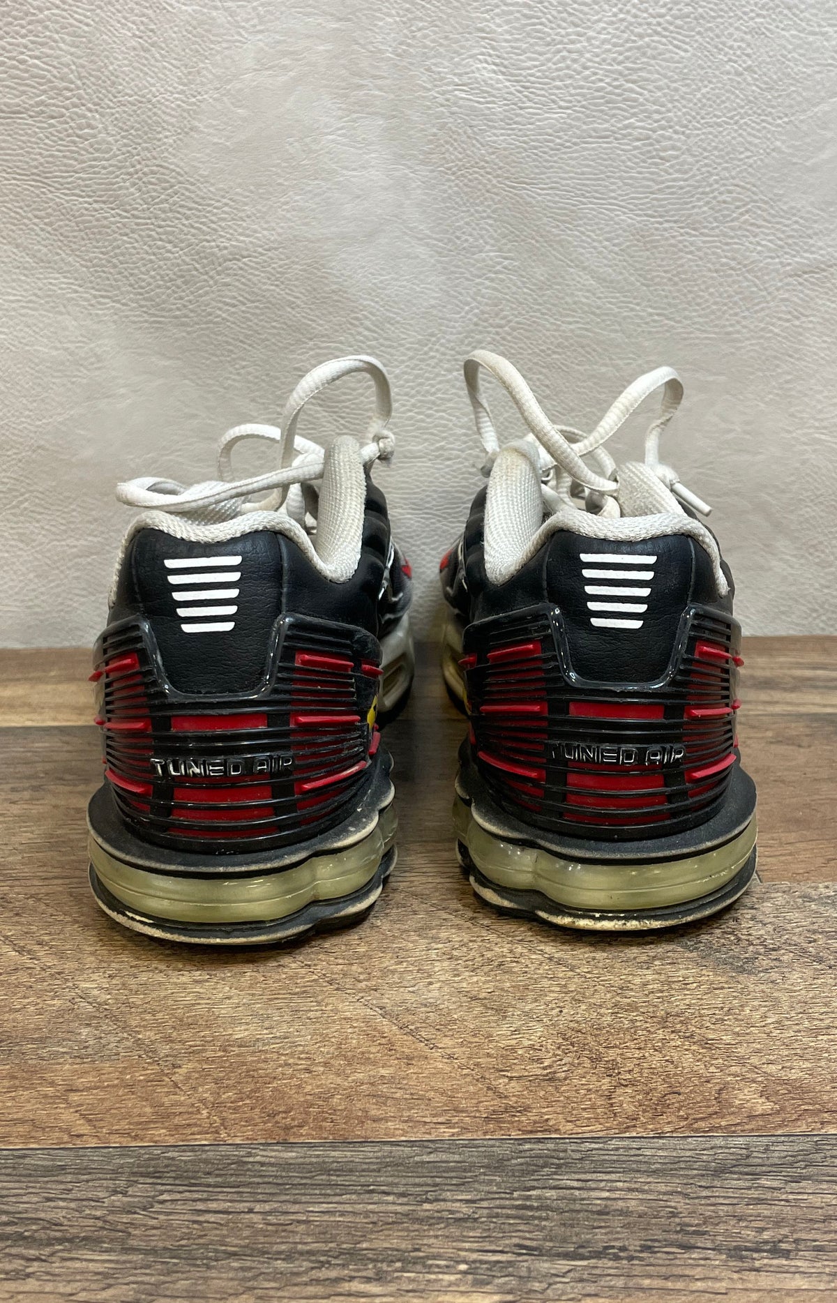 Nike Air Max Plus 3 GS Black White Red CD6871-004 Tuned Air Size 6.5Y