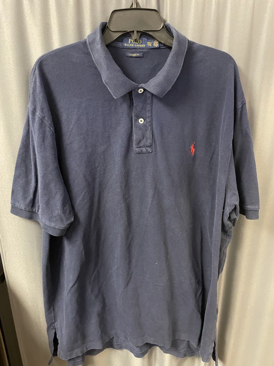 Polo Ralph Lauren Men's Navy Blue Short Sleeve Classic Fit Polo Shirt Sz XXL