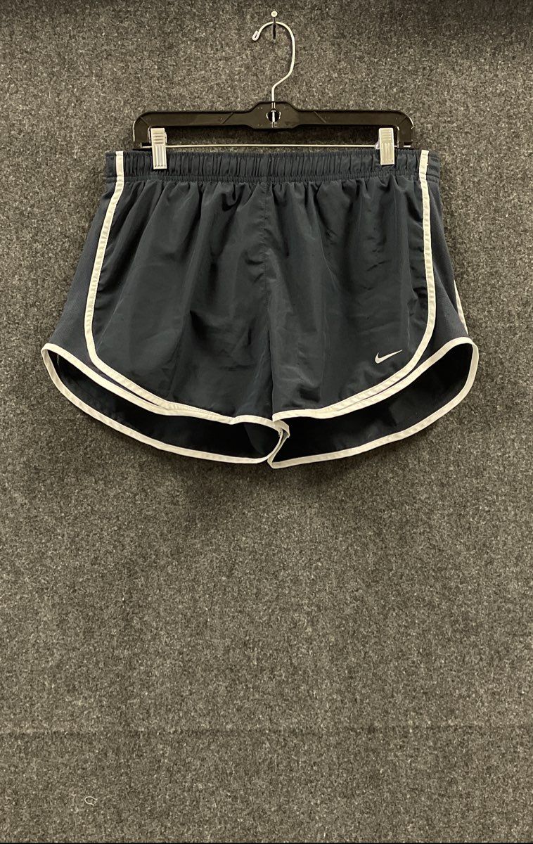 Nike Women's Tempo Athletic Running Shorts Black White Dri-FIT Mesh Sz XL