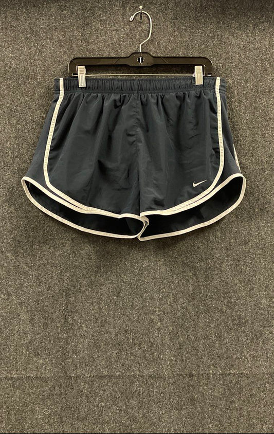 Nike Women's Tempo Athletic Running Shorts Black White Dri-FIT Mesh Sz XL
