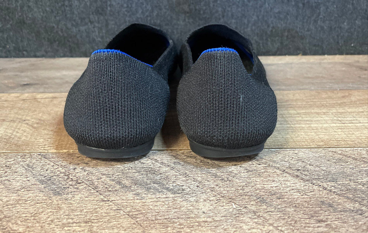 Rothy's The Loafer Black Knit Flats Women's Slip On Walking Shoes Size 5.5