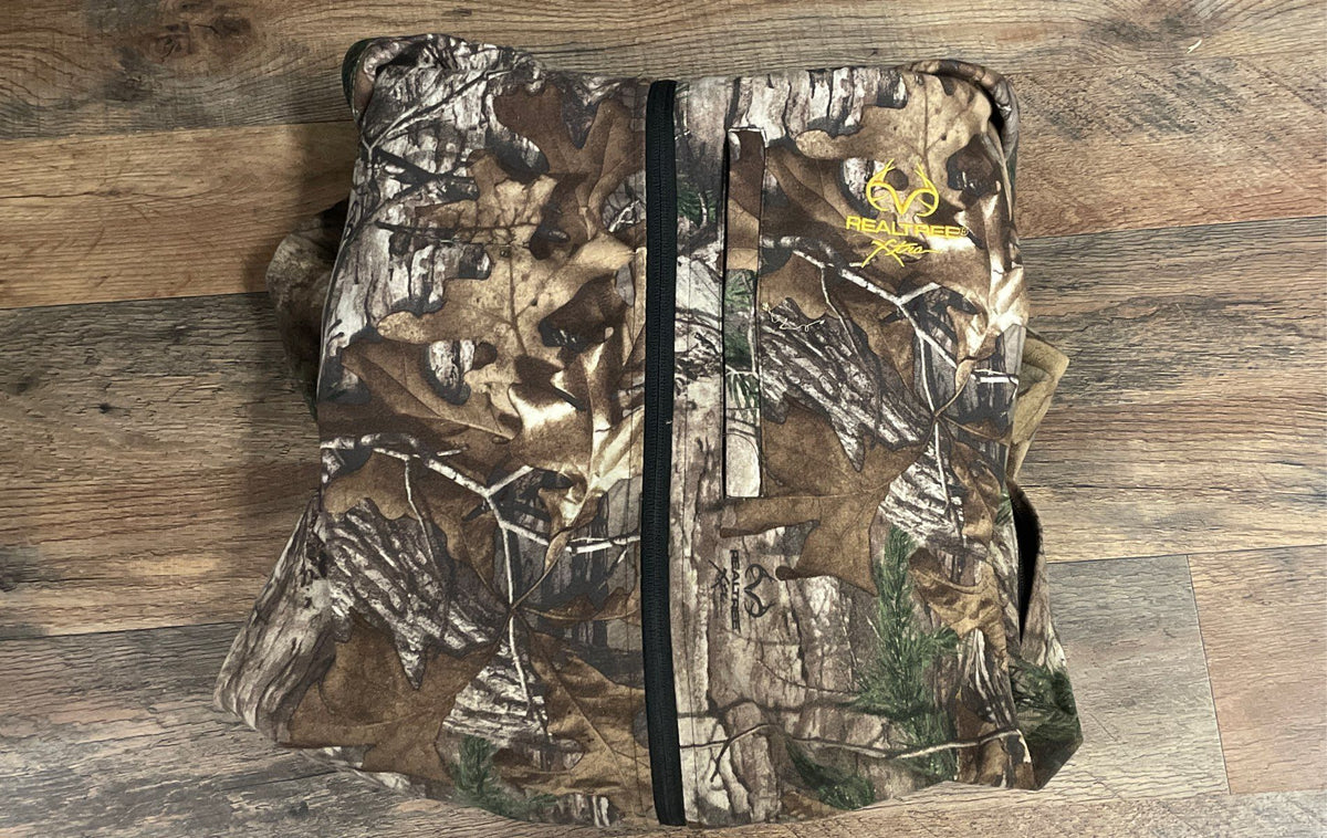 Realtree Men's Camo Full Zip Hooded Jacket Xtra Scent-Factor Softshell Sz 3X
