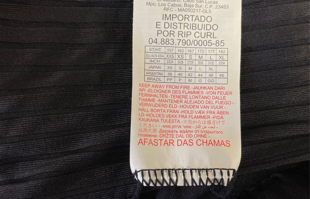 Rip Curl Women's Black Ribbed Premium Surf D-DD One Piece Swimsuit NWT Sz M