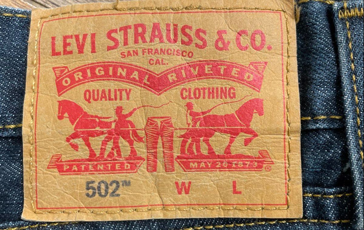 Levi's Men's 502 Regular Taper Fit Jeans Dark Wash Indigo Sz 40x38