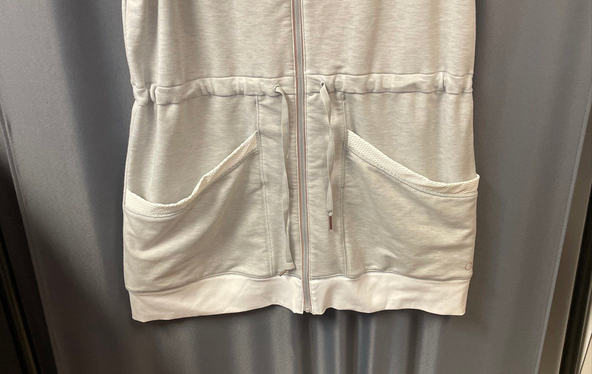 CALIA by Carrie Underwood Women's Gray Long Workout Vest Limited Edition Sz L