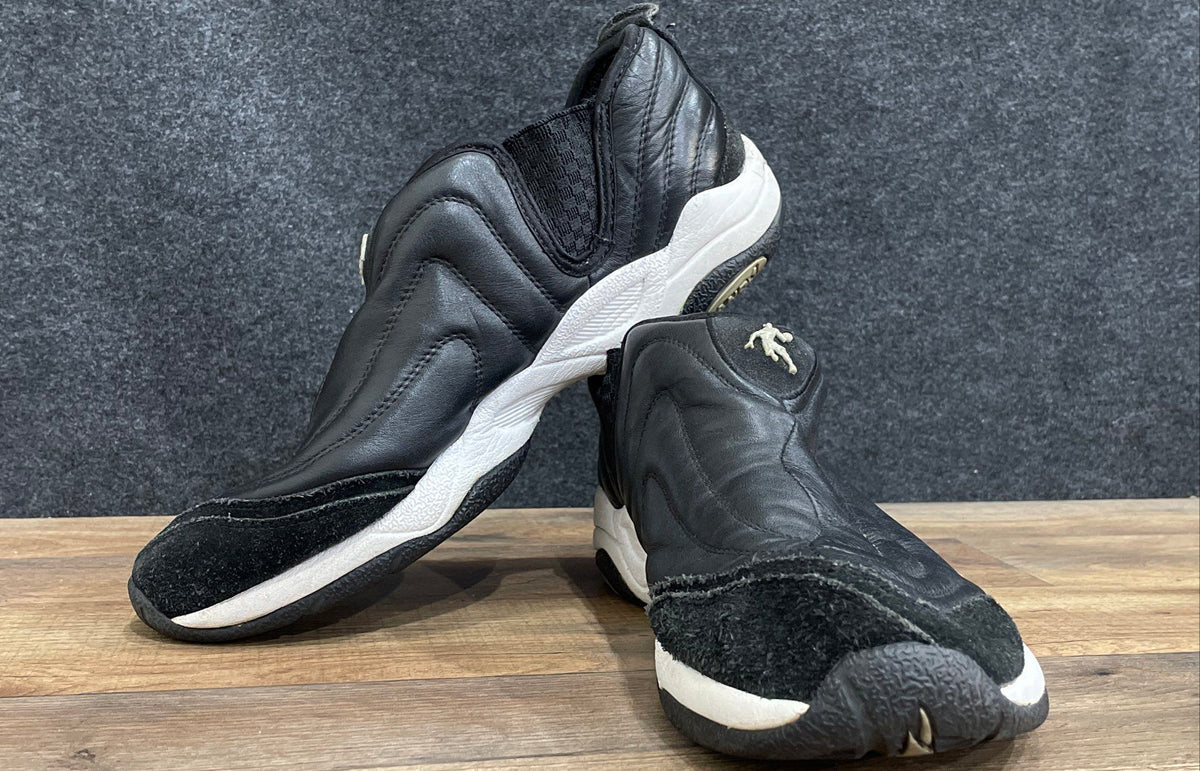 Vintage 2000s AND1 Chosen One Black White Leather Basketball Shoes Size 12