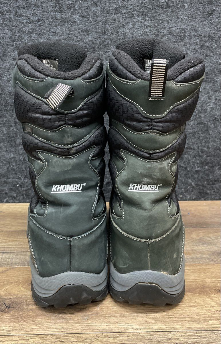 Khombu Free Fall Green Black Men's Winter Snow Boots Size 11