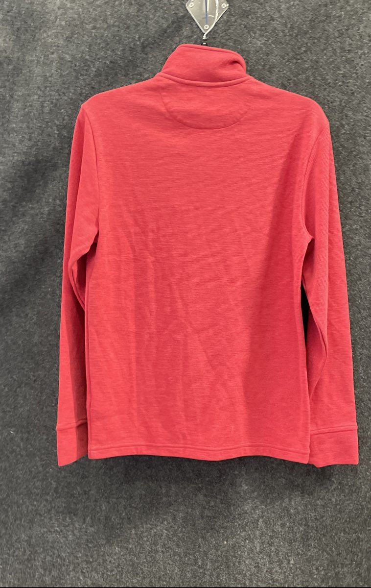 Vineyard Vines Men's Saltwater Stripe Quarter Zip Pullover Jacket Red XS NWT