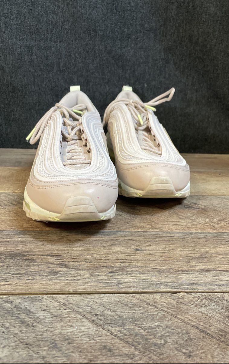 Nike Air Max 97 Pink White Lime Green Women's Running Sneakers Size 9.5