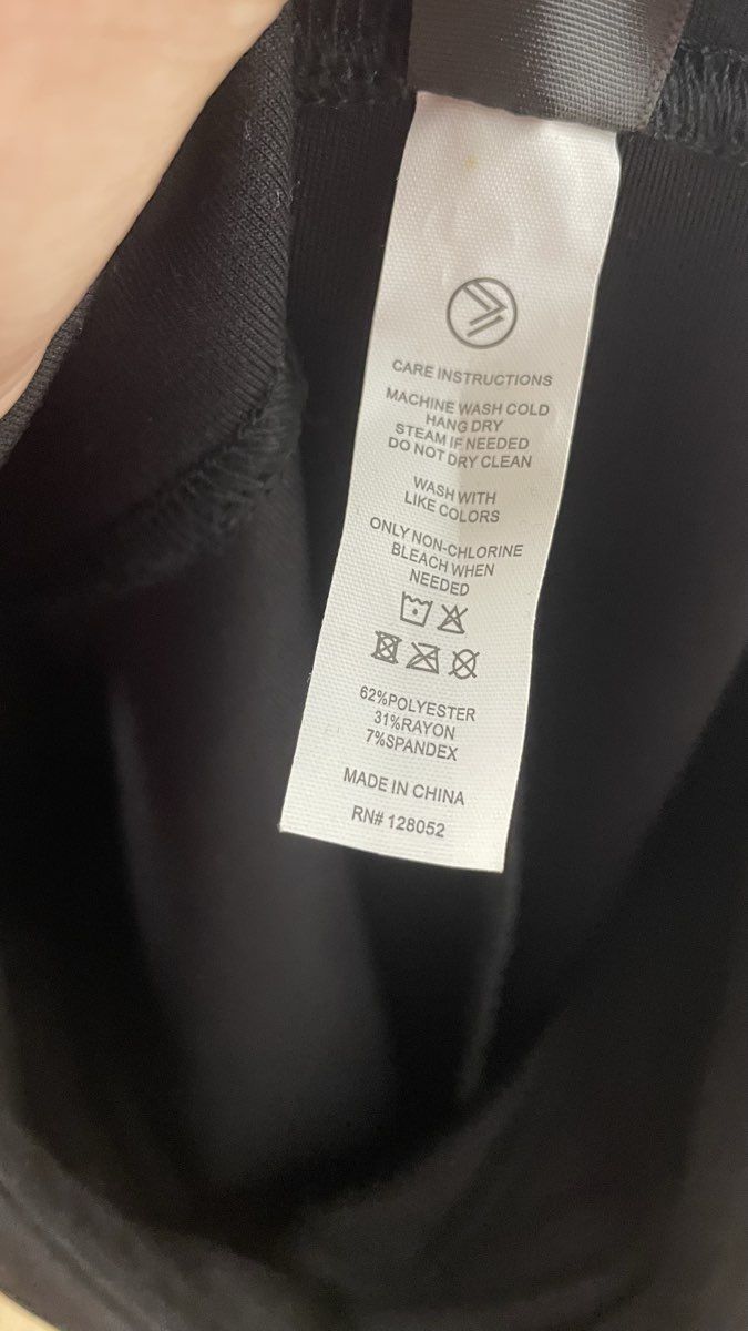 Savvi Women's Oliva Slim Boot Pant Leggings Black Compression Slit NWT Sz L