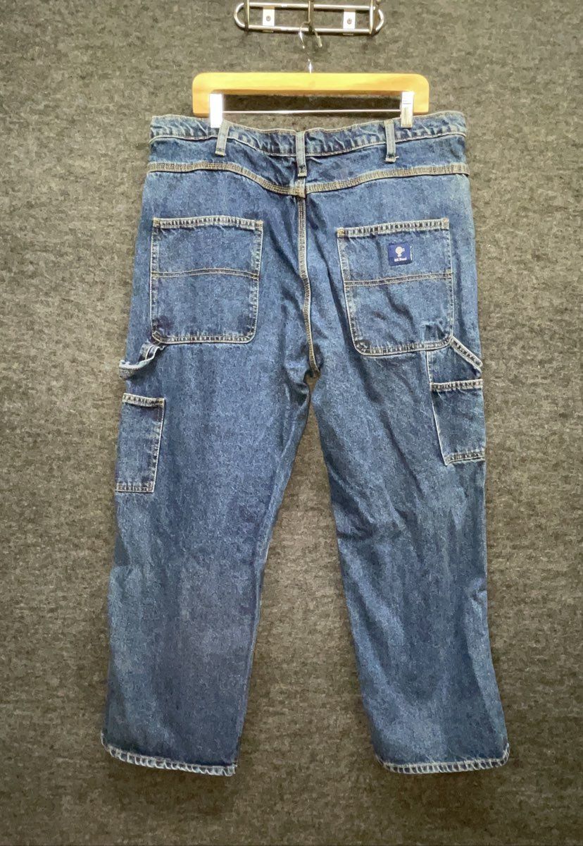 RK Brand Men's Blue Denim Carpenter Straight Leg Workwear Utility Jeans Sz 40x29