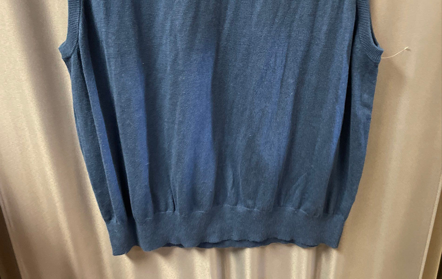 Izod Men's Blue Heritage Essentials V-Neck Wool Blend Sweater Vest NWT XXL