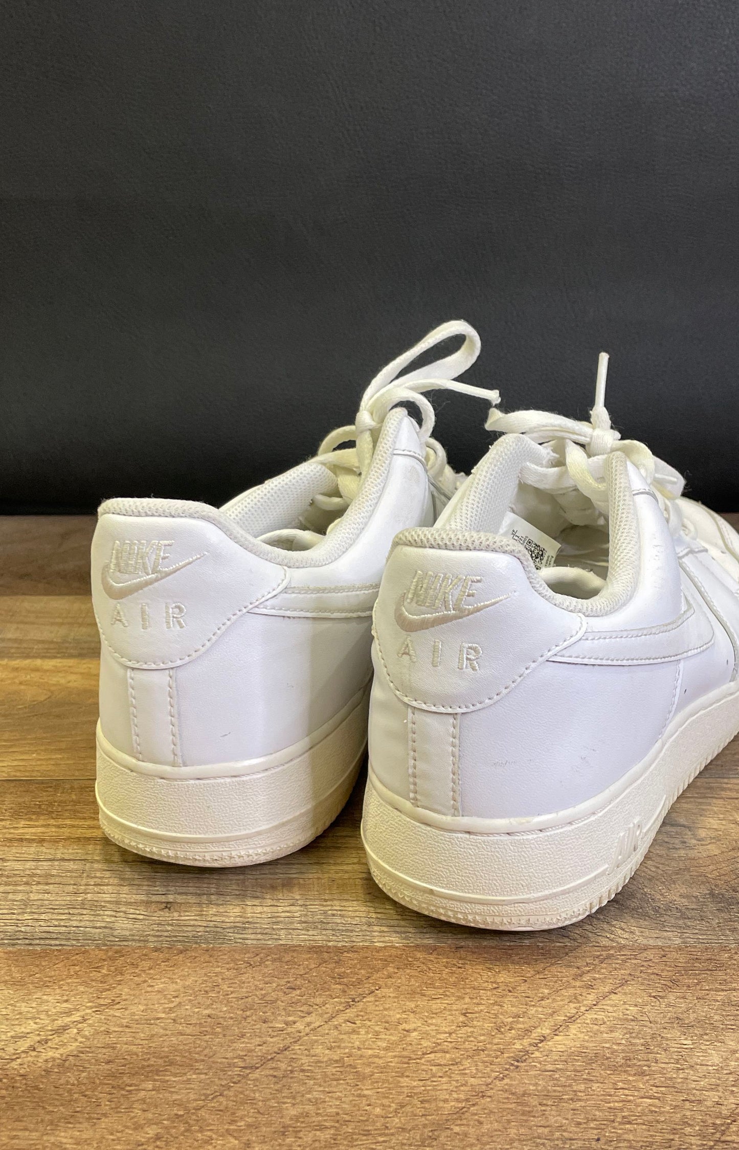Nike Air Force 1 '07 Triple White Low Sneakers Men's Size 12