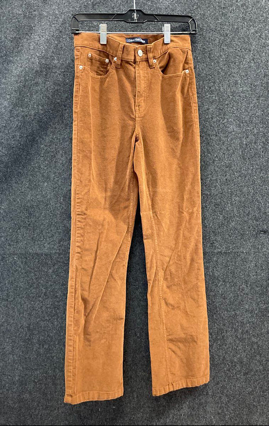 Calvin Klein Jeans Women's Rust Orange Corduroy Stretch 5-Pocket Pants Size 2